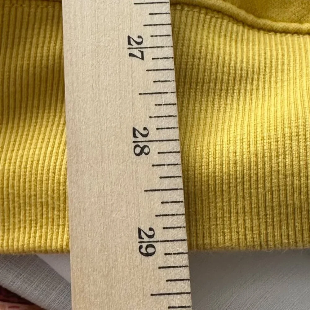 Old Navy XXL Carol Corn Yellow Hoodie Sweatshirt Dopamine Dressing Preppy - Picture 8 of 8